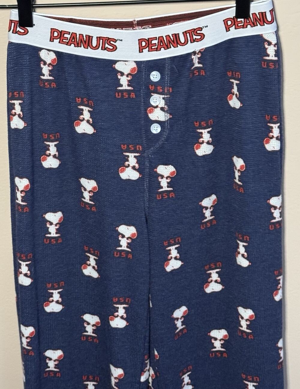 Peanuts Snoopy Pajama Bottoms Small